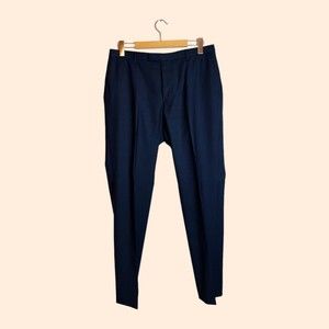 BOSS Hugo Boss Leenon1 Flat Front Wool Dress Pants